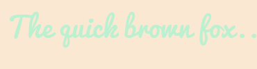 Image with Font Color BBF0D0 and Background Color FAE8D2